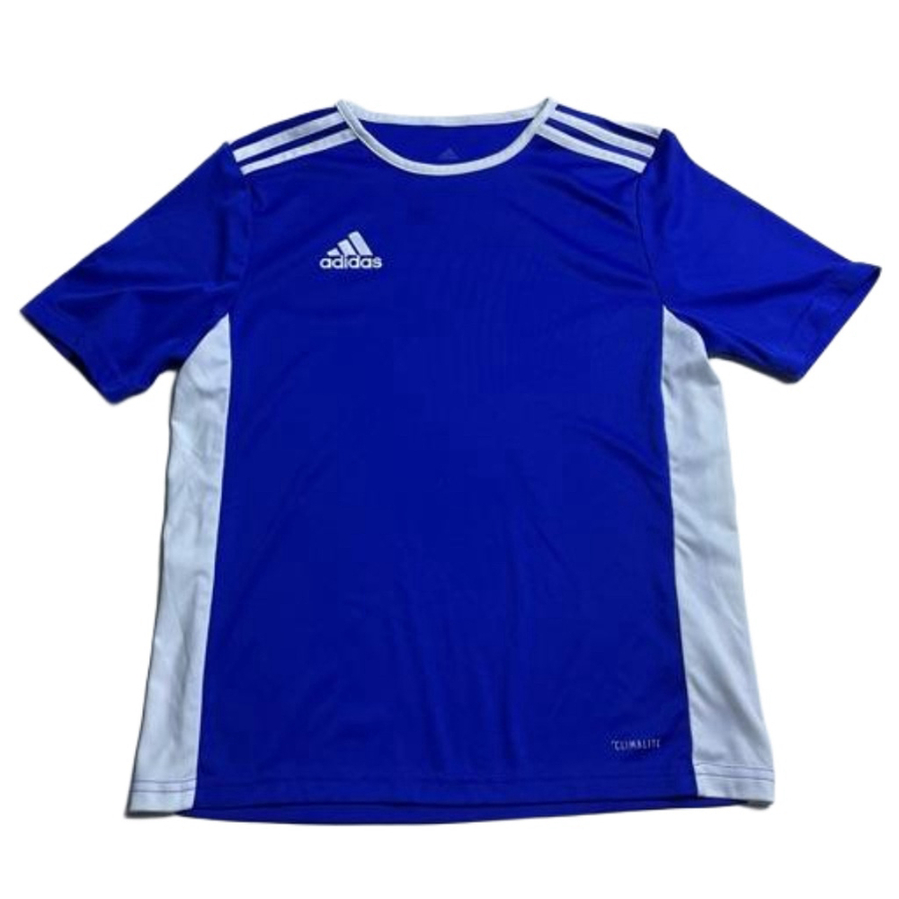Boys Adidas Blue & White T-Shirt Size L